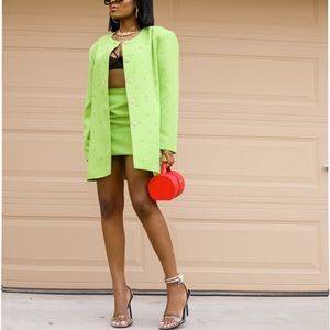 F/V Reworked Vintage Pearl Mini Skirt Suit!